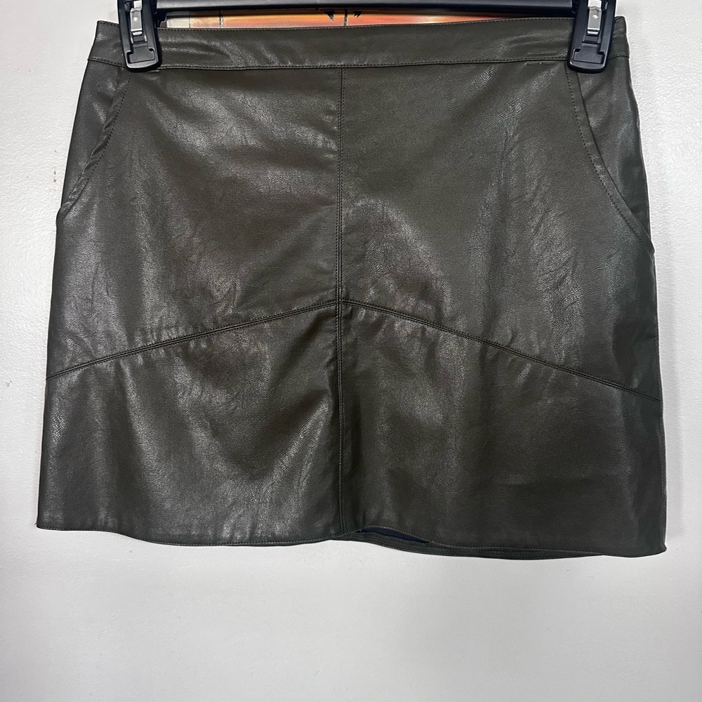 Classic leather Mini Skirt